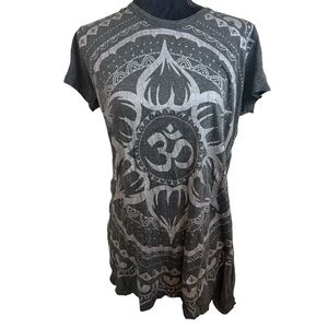 Sure Fit | Gray Graphic Short Sleeve 100% Cotton Tee | Sz L